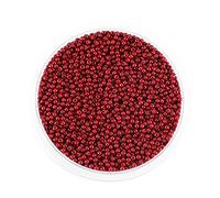 Around 9000pcs Opaque Glass Seed Beads Round Pony Bead Mini Spacer Beads 2mm for Jewellery Making Hair Accessories Beadwork Craft (Dark Red)