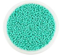 Around 9000pcs Opaque Glass Seed Beads Round Pony Bead Mini Spacer Beads 2mm for Jewellery Making Hair Accessories Beadwork Craft (Turquoise)