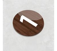 Around Numbered Tags, Self-Adhesive Name Sign Plate Number, Anti-Fading, Acrylic Number Plate Digital Label For Storage Rack/Tool Organization(A,1-20 Dia 3cm)