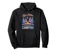 Around The Campfire Camping Night Pullover Hoodie