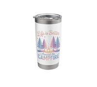 Around The Campfire Camping Night Stainless Steel Insulated Tumbler