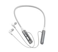 Around The Neck Earbuds - Wireless Neckband Earbuds, Bluetoth Magnetic Earphones | Clear Audio Transparent Design, Duall Microphone Headset, Sport Fit Stereo Sound, Flexible Neck Piece for Gym Office