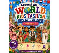 Around the World Kids Fashion Coloring Book: Volume2