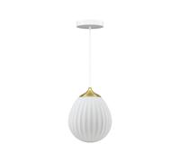 Around The World Pendant Mini Brass/ White