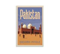 Around The World Vintage Travel Poster Pakistan Home Decor Poster Wall Art Hanging Picture Print Decorative Painting Posters 12x18inch(30x45cm)