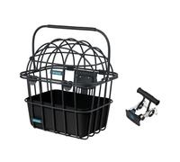 Around Unisex - Adult Luna Front Pet Bicycle Basket - Black, One Size