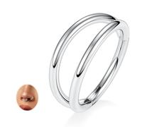 AROWRO Double Hoop Nose Ring Septum Ring Conch Helix Daith Rook Tragus Cartilage Nose Piercing Jewellry Lip Ring G23 Titanium 16G 6mm Silver