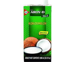 AROY-D Coconut Milk (UHT) 17,5% Fat, 1 kg - pack of 6