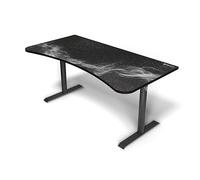 Arozzi Arena Ultrawide Curved Gaming and Office Table with Full Surface Water Resistant Desk Pad, Cable Management Cut-Outs, and Mesh (Gun Metal Galaxy)