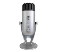 Arozzi Colonna Professional USB Condenser Microphone for PC, Mac, Gaming, Recording, Streaming, Podcasting on PC, Desktop Mic with Multi Pick-up Patterns - Silver