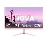 Arozzi Gamer Nova 27" IPS 180Hz PC Monitor - QHD 1440p Gaming Screen - Adaptive Sync, HDR10, Flicker-Free - 100% sRGB Colours - PC and Console Compatible - Pink