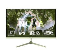 Arozzi Nova 27-inch 180Hz QHD Gamer Display Forest Green | QHD 1440p, Adaptive Sync, HDR10, Flicker-Free, 100% sRGB, PC & Console Compatible