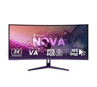Arozzi Nova Curved Gamer Screen 34 Inches 165Hz QHD Purple