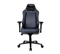 Arozzi Primo-PREM-OC Primo Full Premium Leather Gaming Chair, Ocean Full Leather, Velour Material Pillow, 4D Armrest, Adjustable Built-in Lumbar Support