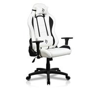 Arozzi Torretta Super Soft Upholstery Fabric Gaming Chair, Breathable Fluid-Repellent Ergonomic Office Chair with Adjustable Height, 3D Armrest & 2 Supportive Pillows (White)