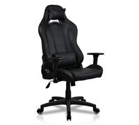 Arozzi Torretta Super Soft Upholstery Fabric Gaming Chair, Breathable Fluid-Repellent Ergonomic Office Chair with Adjustable Height, 3D Armrest & 2 Supportive Pillows (Pure Black)