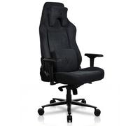 Arozzi Vernazza XL Supersoft Upholstery Material has a Unique Velvety Texture That is Fluid-Repellant and Breathable with Memory Foam Lumbar Support 4D Armrest for Office and Gaming Chair - PureBlack