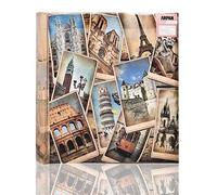 Arpan 10 x 15 cm Vintage Collage - UK-European Travel Memo Photo Album for 200 Photos 4 x 6''
