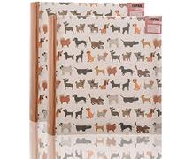 Arpan 2 x Travel/Holiday Destinations/Memory Photo/Picture Album with Memo Writing Area and Decorative Vintage/Text Design on Front to Fit 200 6 X 4'' / 15 x 10 cm Photos (Cute Dogs)