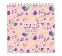 Arpan 2026 Family Home Planner Wall Calendar. Month-to-View Family Organizer with 5 Columns. Runs from 1st Jan' 2026 to 31st Dec' 2026 Planner