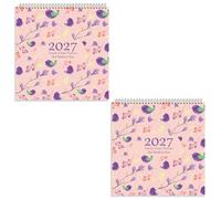 Arpan 2027 Family Home Planner Wall Calendar - Month to View Family Planner 2027 with 5 Columns Including Birthday Column | 2027 Family Planner | Family Calendar 5 Columns for Busy Homes (2 Pack)