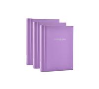 Arpan 3 x Self Adhesive Photo Albums Totaling 108 Sheets 216 Sides Padded Leather Style Finish Arpan Purple One Size