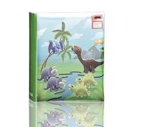 Arpan 4 x 6'' Kids Cute Dinosaurs in Prehistoric Scene Slip In Memo Childrens Photo Album For 200 Photos