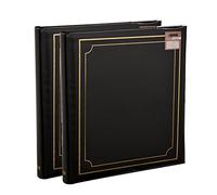 Photo Album 5x7'' Slip in Memo Book bound for 120 Photos (Pack of 2) Arpan Black One Size