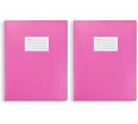 Arpan A4 104 Pockets 208/Sides Display Book Presentation Folder Flexible Cover Portfolio - Pink (Pack of 2)