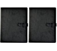 Arpan A4 36 Pockets Professional Soft Touch Display Book Presentation Portfolio Folder - Black (Pack of 2)