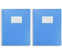 Arpan A4 Flexicover 62 Pockets 124/Sides Display Book Presentation Folder - Flexible Cover, (Blue) (Pack of 2)