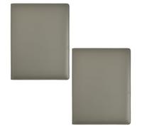 Arpan A4 Professional Display Book Folder for Presentations, CVS, Artwork & Interviews - Leather Portfolio Presentation Folder with 48 Pockets (96 Views) - A4 Pocket Display Book (Grey - 2 Pack)