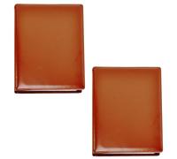 Arpan A4 Professional Display Book Folder for Presentations, CVS, Artwork & Interviews - Leather Portfolio Presentation Folder with 48 Pockets (96 Views) - A4 Pocket Display Book (Brown - 2 Pack)