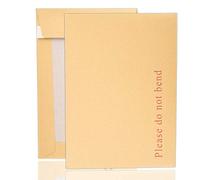 ARPAN A5 Manilla Hard Board Backed Envelopes (229 x 162mm) - A5 Do Not Bend Mailers with Self Seal Strip | C5 Rigid Cardboard Backed Postal Envelopes for Photos, Cards, Print, Documents (Pack of 50)