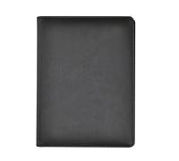 Arpan A5 Presentation Folder with 24 Pockets 48 Sides - Professional A5 Portfolio Folder Book with Plastic Sleeves | Display Book & Folder | Certificate & Conference Folder (Black)