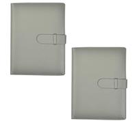 Arpan A5 Professional Presentation Book Portfolio Folder, 36 Pockets, 72 Sides (Grey - Pack of 2)