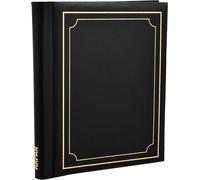 Arpan Black Large Deluxe Self Adhesive Photo Album Holds 10.8 x 7.5'' 40/Sheets
