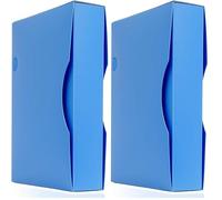 Arpan Blue A4 Display Book 150 Pockets - Flip File Storage Folder with Plastic Sleeves | Plastic Wallet Folder A4 Display Book for Documents, Reports, Artwork, Projects, 2 Pack