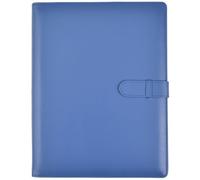 Arpan Certificate Folder A4 Display Book - Pack of 1 Professional Portfolio Holders with 36 Copysafe Pockets Each, Record of Achievement A4 Folder for Paperwork & Presentations - Soft-Touch Blue