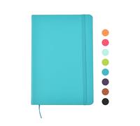 ARPAN Classic A5 Hardback Cover, Ribbon Marker with Elastic Closure Notebook Diary with 80gsm Paper, 136 sheets Perfect for Office, Home, School, Business (Blue)