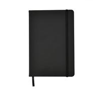 ARPAN Classic A5 Hardback Cover, Ribbon Marker with Elastic Closure Notebook Diary with 80gsm Paper, 136 sheets Perfect for Office, Home, School, Business (Black)