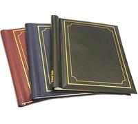 Deluxe 3 Self Adhesive Large Photo Albums Totaling 60 Pages 120 Sides - Black/Blue/Red Arpan Multi One Size