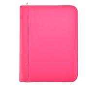 Arpan Deluxe A4 Size Zipped Conference Folder Professional Executive Portfolio Folder with Calculator, Notepad and Pen Holder (1, Pink)