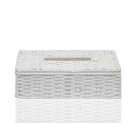 ARPAN White Paper Rope Tissue Box Cover, Rectangular Tissue Holder for Home, Bathroom or Office (26 x 13.5 x 10 cm)