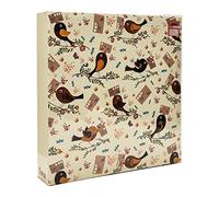 Arpan Extra-Large 3-Ring Binder Self Adhesive Photo Album 20/Sheets 40/Sides (Floral Bird)-AL-2436