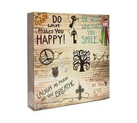 Arpan Extra-Large 3-Ring Binder Self Adhesive Photo Album 20/Sheets 40/Sides (Life Inspirational Slogan)