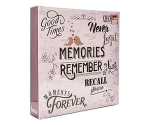 Arpan Extra-Large 3-Ring Binder Self Adhesive Photo Album 20/Sheets 40/Sides (Purple Memories)