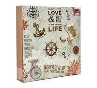 Arpan Extra-Large 3-Ring Binder Self Adhesive Photo Album 20/Sheets 40/Sides (Slogan Art)