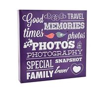 Arpan Large Slip In Photo Album Holds 500 Photos 6'' x 4'' - Purple