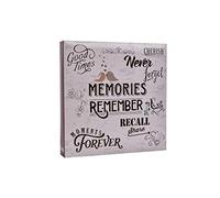 Arpan Large Slip In Pockets 3-Ring Binder Photo Album Holds 500 6x4" Photos Wedding, Baby Birthday (Slogan Art)